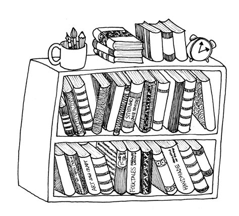 Bookshelf Drawing