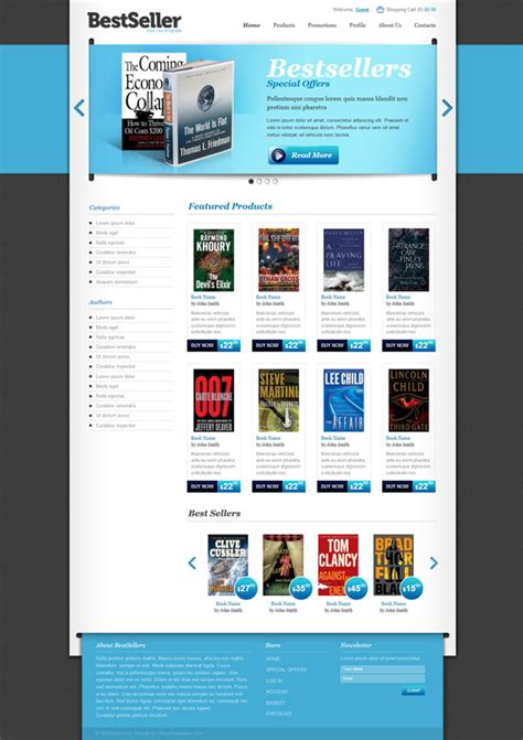 Bookstore CSS Templates - Nicepage.com