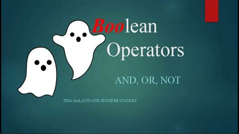 Boolean Operators for Kids! Library Instructional Material