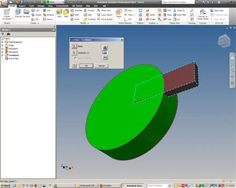 Boolean operations in inventor - AutoCAD Forums