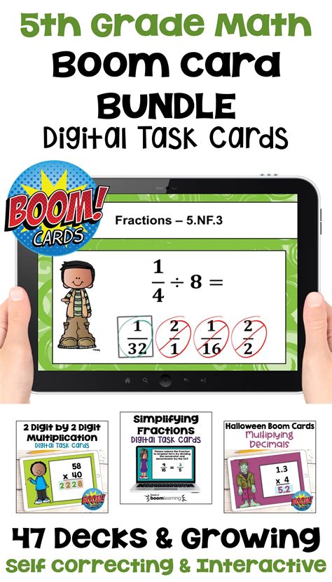 Boom Cards - Fifth Grade Expansion Pack - Unit 4 - MATH