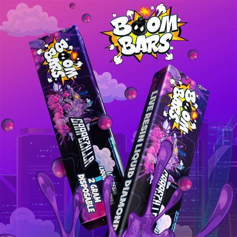 Boom bars. Boom Bars. $24.00. (38) Sold out. An energy bar that actually gives you energy. Boom Bars are designed to provide all-day energy with the combination of real food and potent caffeine. An energy bar designed to get you through the day. Great tasting, with 11 g of protein. 