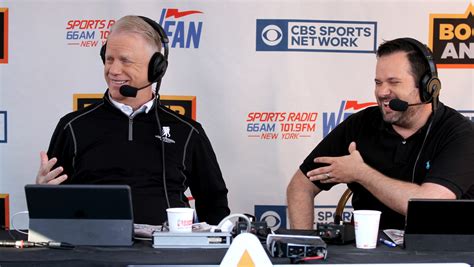 The popular morning drive program, simulcast from CBS Radio's WFAN studio in New York, features former NFL quarterback and longtime CBS football analyst Boomer Esiason and veteran radio host Craig Carton talking sports for four hours each weekday. The state of New York sports is certainly a main topic of conversation, but the duo also discuss .... 