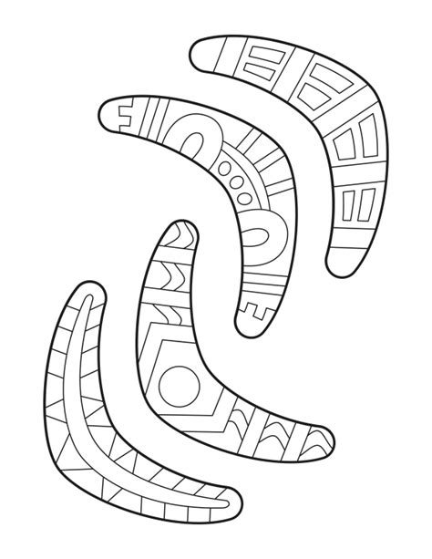 Boomerang Coloring Page