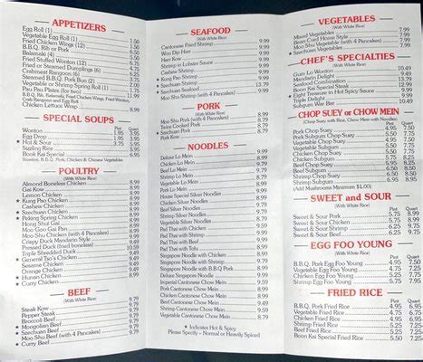 Boon Kai Restaurant in Walled Lake - Restaurant menu …