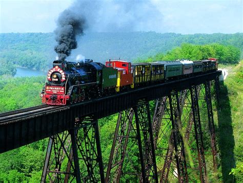 Enjoy scenic train rides, dinner trains, and special ev