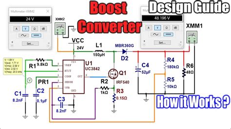 Boost Converter How it Works Design Calculations and Simulation on Multisim Simulink YouTube