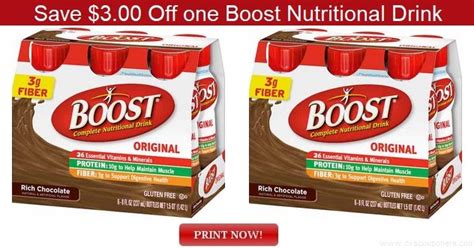 Boost Nutritional Drink Coupons Printable
