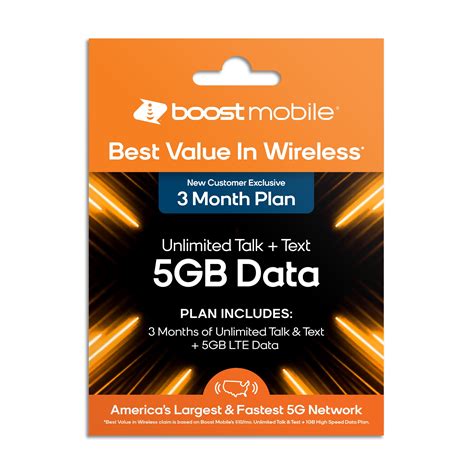 Jun 7, 2023 · Boost Mobile is offering new customers three months of 5G data with hotspot and unlimited talk/text for just $15 total. Traditionally priced at $45/month, it's one of the most aggressive discounts ... 