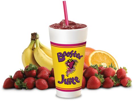 Booster juice. Packed with omega 3, omega 6, protein and fibre. Bovine-based protein for healthy joints and maintaining hydrated skin. Plant-based protein that adds 5 grams of protein. This delicious smoothie is rich in antioxidants, vitamins, potassium, fibre and ALL THE BERRIES. Made with blueberries, raspberries, strawberry, cranberry and yogurt. 