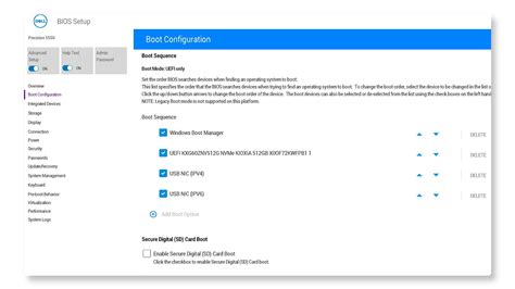 Boot configuration dell bios.  Press "Del" when Learn how to enable Secur...