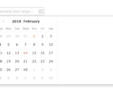 Bootstrap 4 Date Range Picker For Vue Js Vue Script
