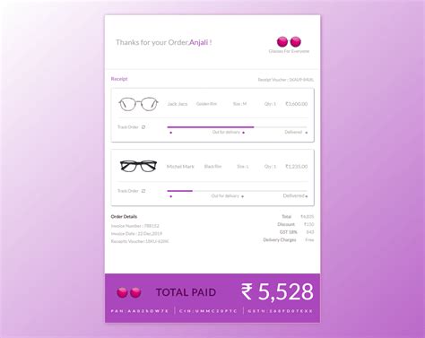 Bootstrap 4 Order Tracking Template With All Details Example