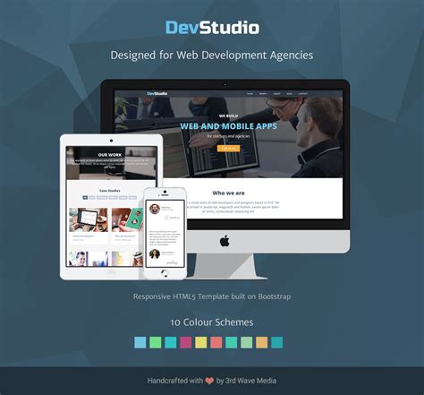 Bootstrap 4 Template for Web Development Agenceis & Developers