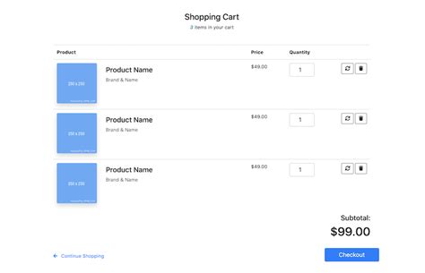 Bootstrap 4 snippet shopping cart example page template