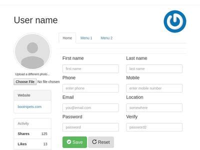 Bootstrap 4 user profile page example. .  <a href=http://www.repper.ro/si...