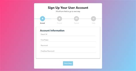 Bootstrap 5 Simple MultiStep Form Example