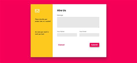 Bootstrap 5 Simple contact us form with modal Example