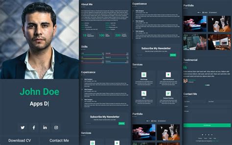 Bootstrap CV Resume Template Free Download - HTML …