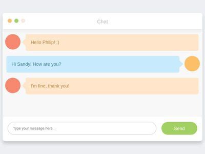 Bootstrap Chat Examples Page 2