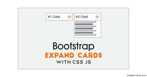 Bootstrap Expand Cards Animation With CSS Bootstrap Collapsible Card Web development design