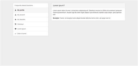 Bootstrap Faq Example With Tabs Bootstrap Themes