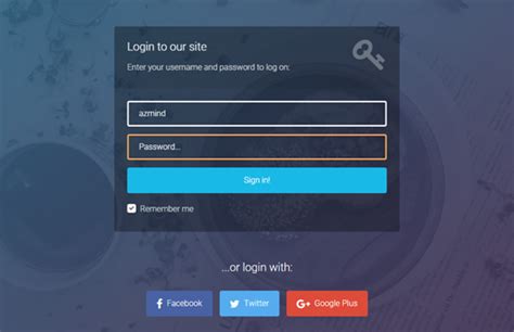 Bootstrap Login Forms 3 Free Responsive Templates Azmind