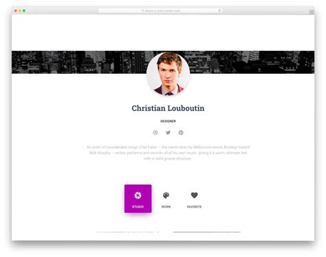 Bootstrap Profile Page Free Bootstrap Templates