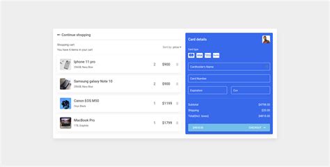 Bootstrap Shopping Cart Template