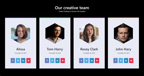 Bootstrap Snippet meet our team using HTML CSS Bootstrap