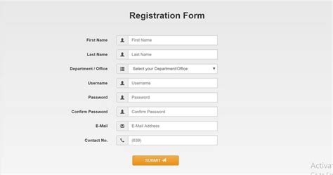 Bootstrap Survey form Template Free Download Of Bootstrap HTML Registration form Template Tab