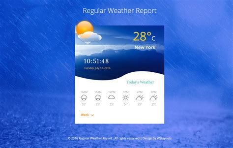 Bootstrap Weather Template Free PRINTABLE TEMPLATES