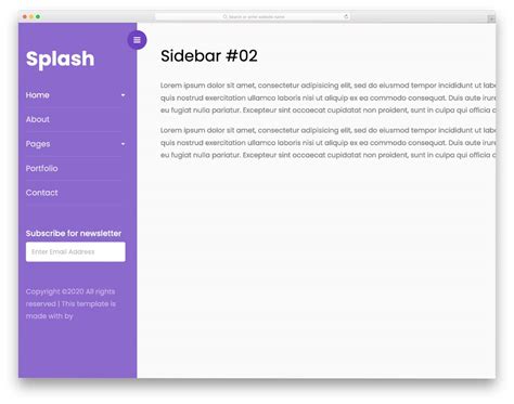 Bootstrap sidebar template.  Examples and tutorial for Sidebar component with la...