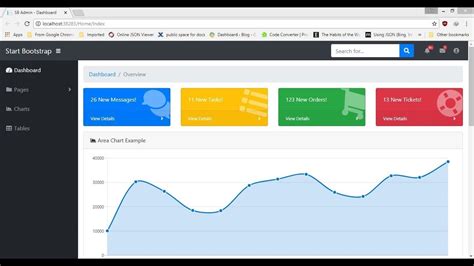 Bootstrap template in MVC project YouTube