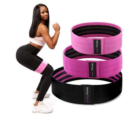Booty band. What are booty bands? Booty bands (or whatever other name you prefer) are short and wide resistance bands that form a continuous loop. They’re usually around 12-inches wide and come in a variety of “levels,” indicating the resistance offered by the band. Booty bands are specifically designed to loop around your thighs above the knee. 
