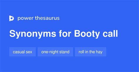 Booty call synonyms. Things To Know About Booty call synonyms. 