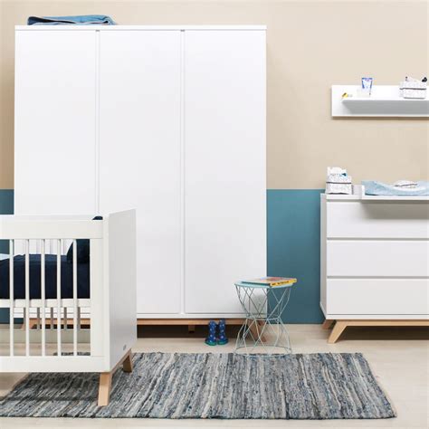 Bopita Lynn 3-part baby room handleless White/Natural