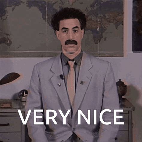 Borat nice gif. The perfect Borat Trump Tower Shitting Sacha Baron Cohen Animated GIF for your conversation. Discover and Share the best GIFs on Tenor. Tenor.com has been translated based on your browser's language setting. 