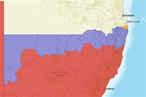 Border passes between Queensland and New …