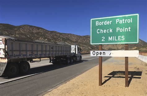 Border patrol checkpoints in southern california. El Centro Sector Border Patrol officials report a more than 200 percent increase in the number of human smuggling cases from immigration inspections at checkpoints in Southern California this fiscal year. The number of migrants arrested during these inspections also rose by more than 200 percent. 