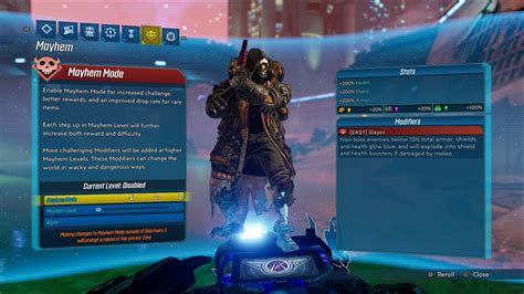 Borderlands 3 Mayhem Mode 2 0 Mayhem Mode difficulty and Modifiers list explained 