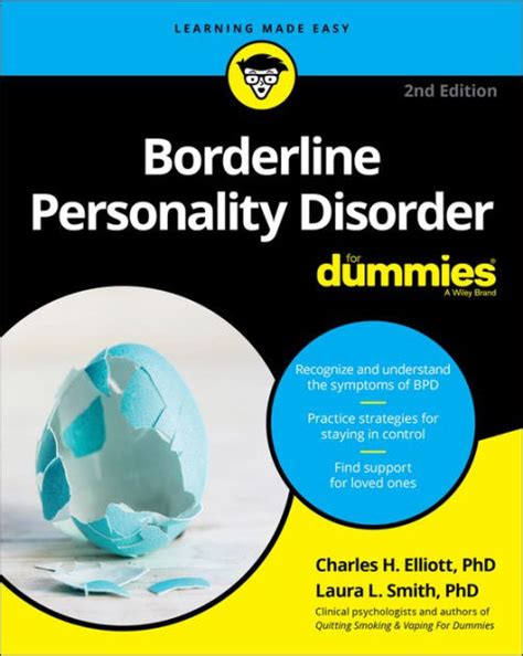 Download Borderline Personality Disorder For Dummies By Charles H Elliott
