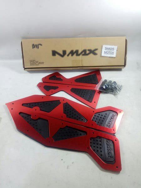 Bordes motor n max warna red model almini alas pijakan 【Dibarui】