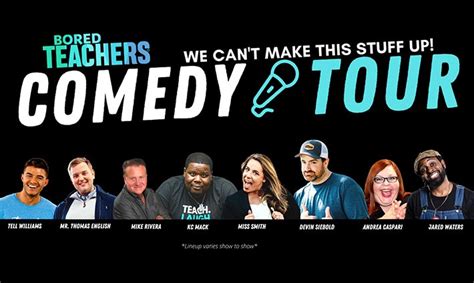 Bored teachers comedy tour. Never miss any updates. All the trending teacher stories, resources, videos, memes, podcasts, deals, and the laughter you need in your life! 