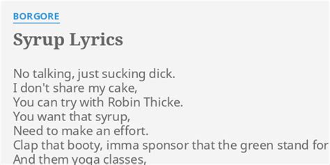 Borgore - Syrup Lyrics Lyrics.com