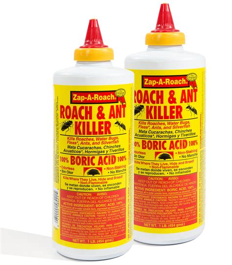 Boric acid ant killer. But boric acid, a stomach poison that causes insects to die, is the real ant killer. If an ant brings such bait or dust on its legs in the mound, it will surely kill everyone else. OUR PICK | Natural Ant Killer | PestGuard | Boric Acid. Two 16-oz boric acid tubes. This is a traditional means of controlling insects. Boric acid is a … 