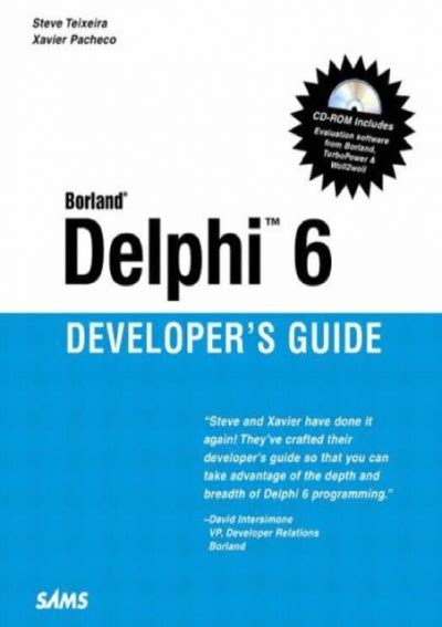 Borland delphi 6 developers guide sams developers guides. - Lumina ls 2000 model owners manual v6 3800 engine.