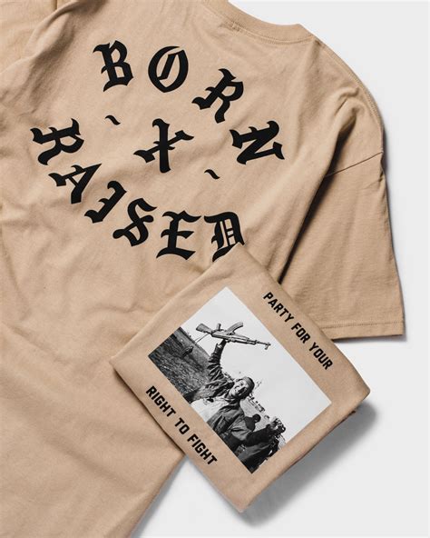 Born and raised clothing. Spanto launched Born x Raised in 2013, channeling his LA upbringing through his label’s apparel and iconography. He was a respected peer and dear friend to streetwear industry titans like Chris ... 