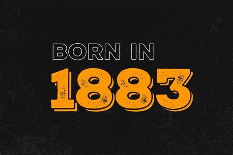 Born in 1883 in
