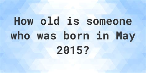 Born in 2015 age